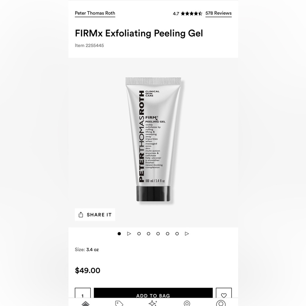 Brand new PTR FIRM x peeling gel
